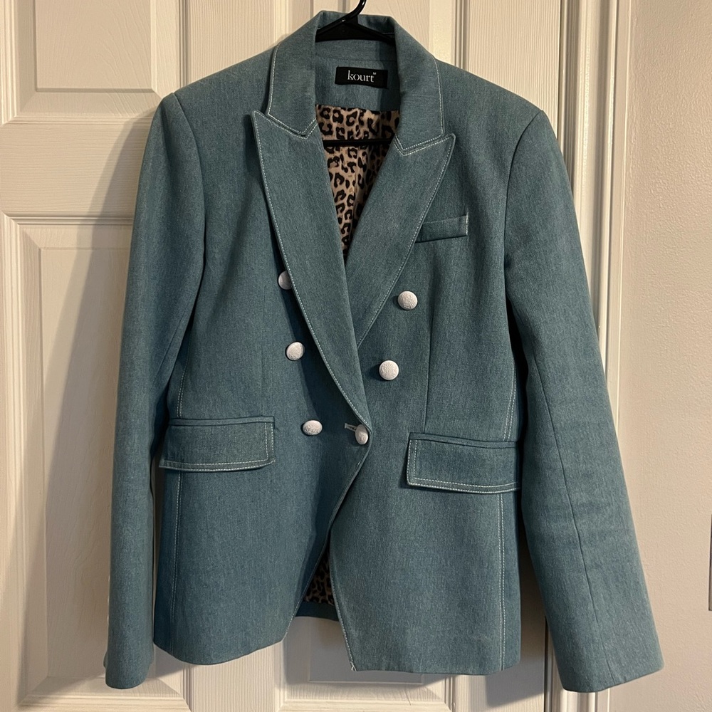 Women's Kourt Blue Denim Blazer